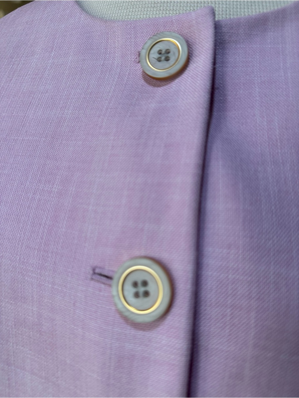 Ann Taylor Light Pink Collarless Cropped Blazer and Trousers - Picture 6 of 7